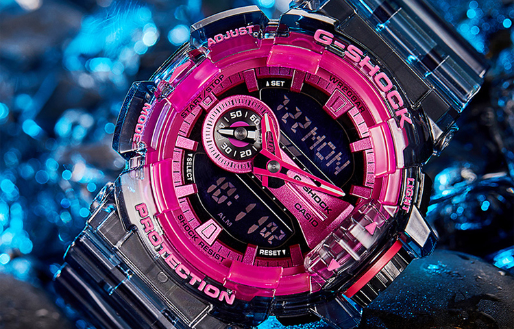 Женские часы G-SHOCK GA-400SK-1A4PRS (розовые) — фото 3