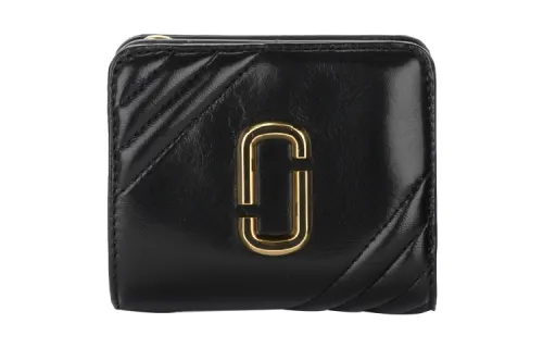 MARC JACOBS Marc Jacobs Small Smooth Sheepskin Wallet Women's Black