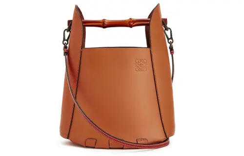 LOEWE Calfskin Bucket Bag, Handbag, Shoulder Bag, Crossbody Bag Women's Tawny