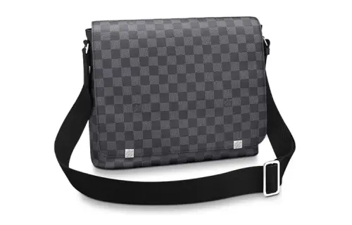 LOUIS VUITTON District Canvas Crossbody Bag, Shoulder Bag Men's Gray