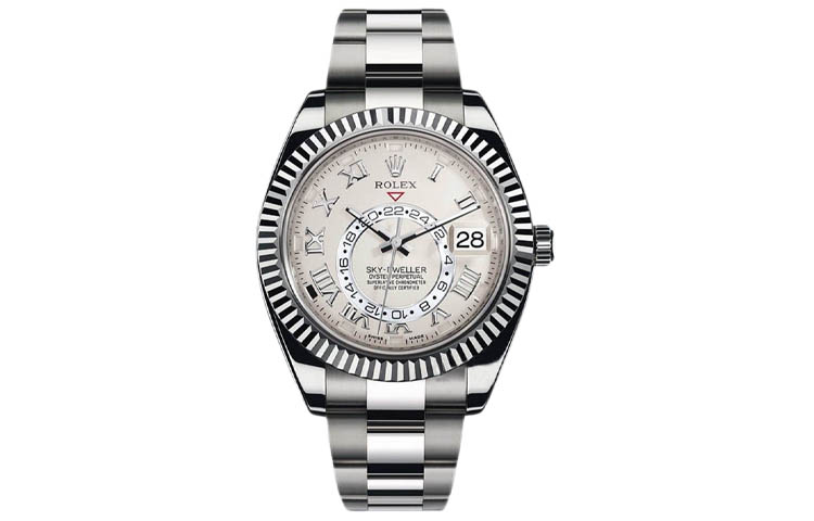 ROLEX Voyager Collection Automatic Mechanical Movement Dual Time Zone Men's Watches Watch 42mm Gray Dial