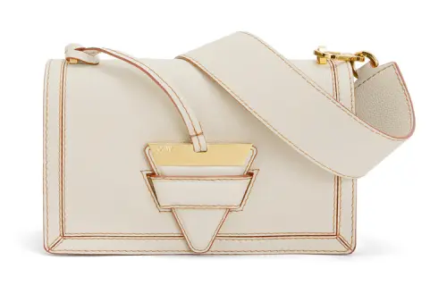 LOEWE Barcelona Soft Grain Calfskin Handbag, Shoulder Bag, Crossbody Bag Small Women's Light Wheat