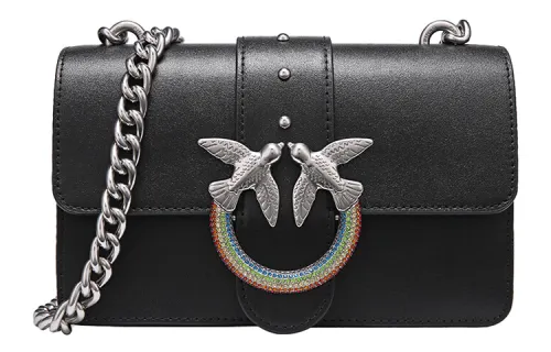PINKO Swallow Bag Crossbody Bag, Shoulder Bag Women's Black