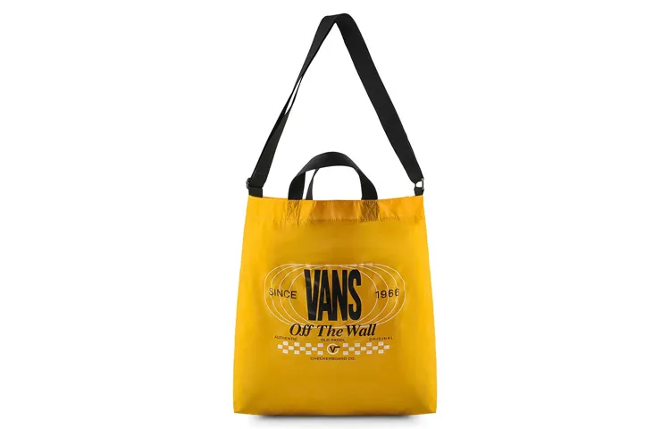 Vans Nylon Fabric Handbags Unisex Yellow
