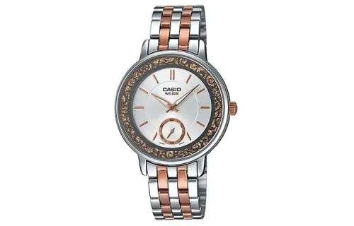 CASIO Women's Standard Series Silver Watch LTP-E408RG-7A