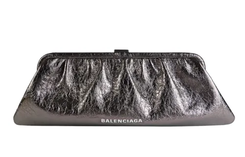 Balenciaga Calfskin Clutch Regular Women's Black