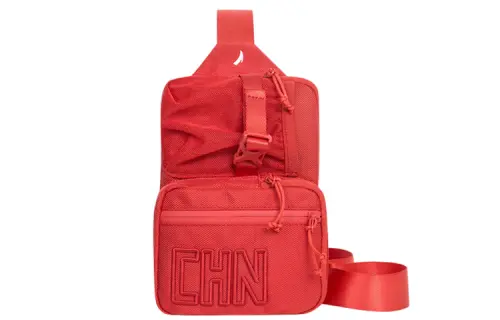 Anta Polyester Shoulder Bag, Crossbody Bag Regular Unisex National Flag Red