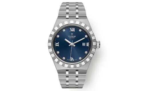TUDOR Royal Collection Automatic Mechanical Movement 100m Waterproof Women's Watch 28mm Blue Dial