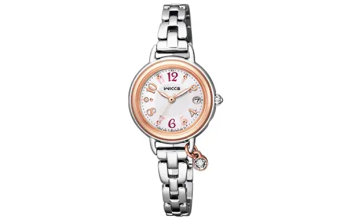 CITIZEN ['50', 149262]m Waterproof Solar Quartz Movement Stainless Steel Fabric Strap Watch 25.5mm