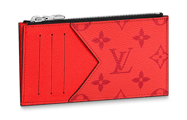 LOUIS VUITTON Coin Card Holder Fiery Red