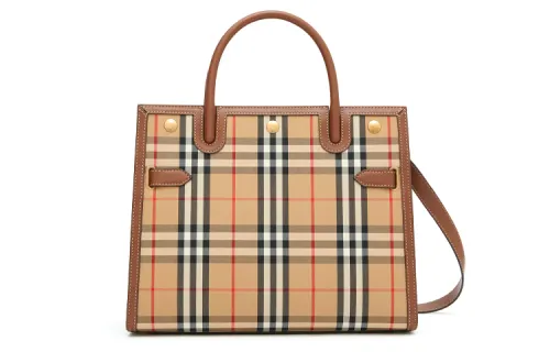 Burberry Title Cotton Shoulder Bag, Crossbody Bag, Handbag Mini Women's Archive Beige