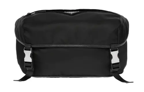 PRADA Re Nylon Recycled Nylon Saffiano Leather Shoulder Bag Men's Black