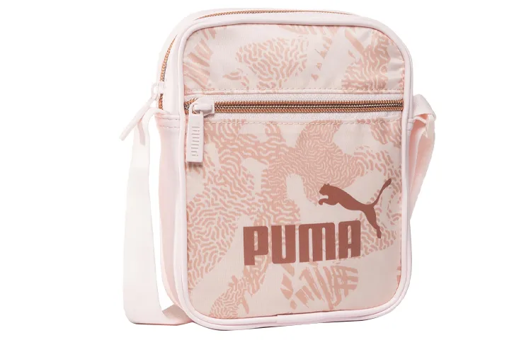 PUMA Fabric Shoulder Bag, Crossbody Bag Regular Women's Pink White