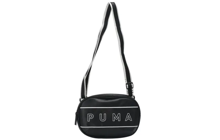PUMA Artificial Leather Crossbody Bag, Shoulder Bag Unisex Black