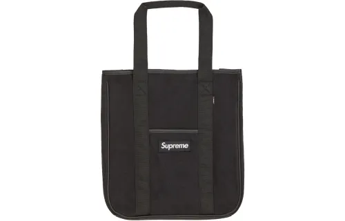 Supreme FW18 Plush Tote Bag, Shopping Bag, Handbag Regular Unisex Black