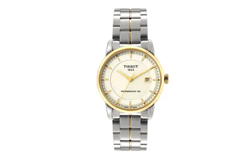TISSOT Luxury Collection Automatic Mechanical Movement Men's Watches Watch 41mm White Dial Stainless Steel Case