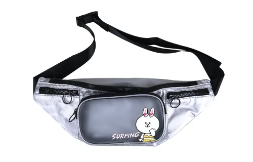 Li Ning Polyurethane Fanny Pack Regular Unisex Silver