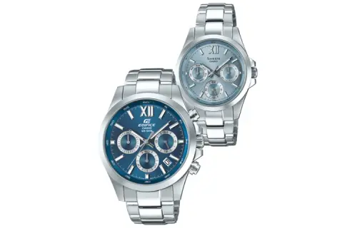 CASIO Unisex Pair Table Series Blue Watch