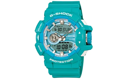 CASIO Women's Liquid Crystal/Analog Dual Display Series Blue Watch GA-400A-2A