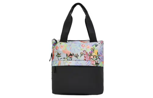 Nike Polyester Tote Bag, Shopping Bag, Handbag, Shoulder Bag Unisex Black/Multicolor