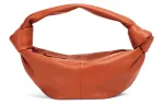 Bottega Veneta Cow Leather Handbag Women's Maple Leaf Brown