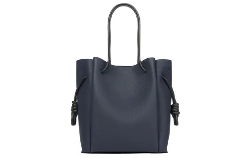 LOEWE FlamencoKnot Soft Grain Calfskin Tote Bag, Shopping Bag, Handbag, Shoulder Bag Women's Midnight Blue