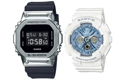 CASIO Unisex Pair Table Series Black Watch