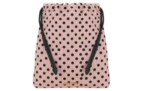 MIU MIU Fabric Makeup Bag Women's Pink