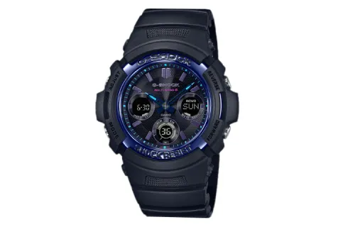 CASIO Men Liquid Crystal/Analog Dual Display Series Black Watch