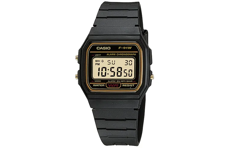 CASIO G-Shock YOUTH VINTAGE F-91WG-9 38.2mm Gray Watch F-91WG-9