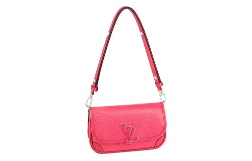 LOUIS VUITTON Epi Grain Cow Leather Shoulder Bag, Crossbody Bag Women's Dragon Fruit