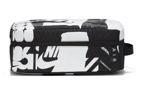 Nike Print Fabric Shoe Box Bag, Handbag Regular Unisex Black/White