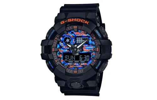 CASIO Men Blue Watch GA-700CT-1APR