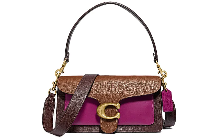 COACH Tabby Multicolor Leather God Of Wine Bag, Shoulder Bag, Crossbody Bag Women's Mixed Furong Multicolor