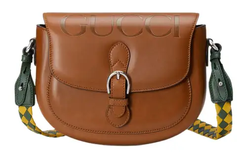 GUCCI Leather Fanny Pack, Handbag, Shoulder Bag Women's Brown
