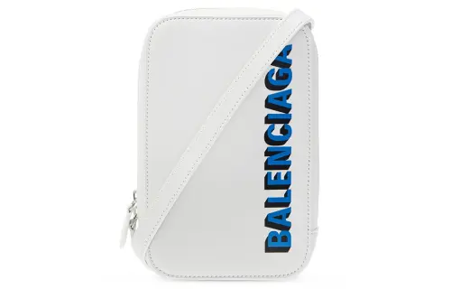 Balenciaga Cow Leather One Shoulder Handbag, Crossbody Bag Regular Women's White