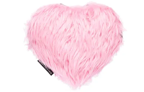 Balenciaga Faux Fur Coin Purse, Clutch Regular Women's Pink