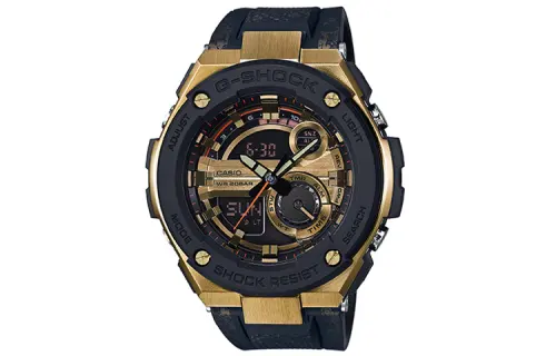 CASIO Men G-STEEL Series Gold Watch GST-200CP-9A