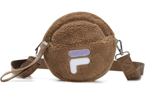 FILA Fabric Crossbody Bag, Shoulder Bag, Crossbody Bag Regular Women's Light Brown