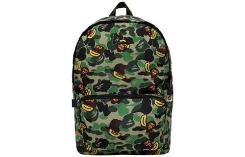 A BATHING APE Polyester Backpack Unisex Green