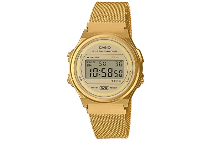 CASIO Unisex YOUTH Gold Watch A171WEMG-9AEF