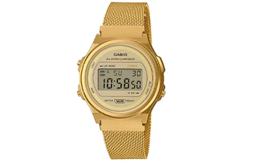 CASIO Unisex YOUTH Gold Watch A171WEMG-9AEF