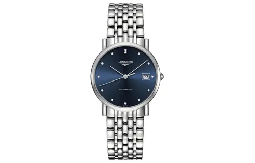 LONGINES Boya Collection Automatic Mechanical Movement Men's Watch 34.5mm Silver Dial Stainless Steel Case