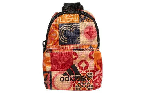 Adidas Polyester Key Pouch Storage Bag Coin Purse Mini Unisex Red