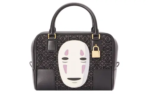 LOEWE Chihiro And Chihiro, Collaboration Amazona Jacquard/Calfskin Shoulder Bag, Crossbody Bag, Handbag Unisex