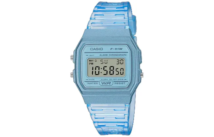 CASIO Women's YOUTH Blue Watch F-91WS-2JH