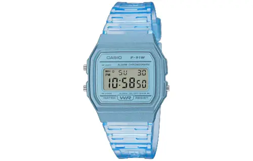 CASIO Women's YOUTH Blue Watch F-91WS-2JH