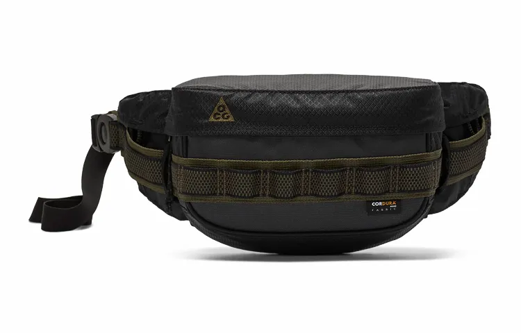 Nike Polyester With Nylon Sling Bag One Shoulder Crossbody Fanny Pack Regular Unisex Black
