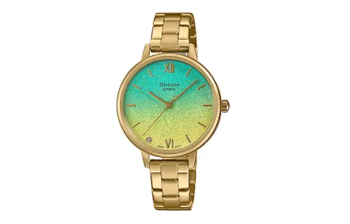 CASIO Women's SHEEN Yellow Watch