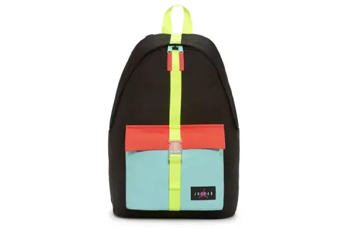 Jordan Polyester Backpack Basketball Bag Unisex Black/Multicolor Color